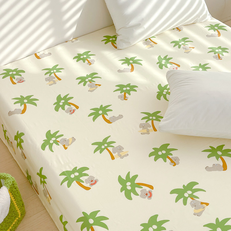 原创插画卡通设计感床单床笠全棉