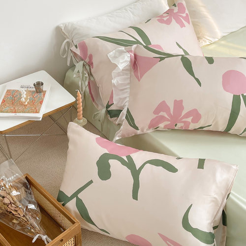 原创插画设计天丝枕套信封式