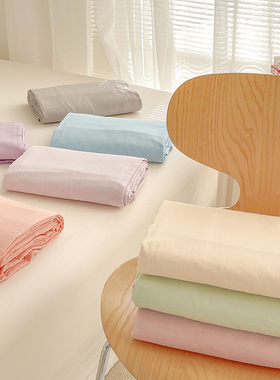 宝宝级舒服 A类纯色全棉双层纱床单床笠100棉单件单双人床 可定制