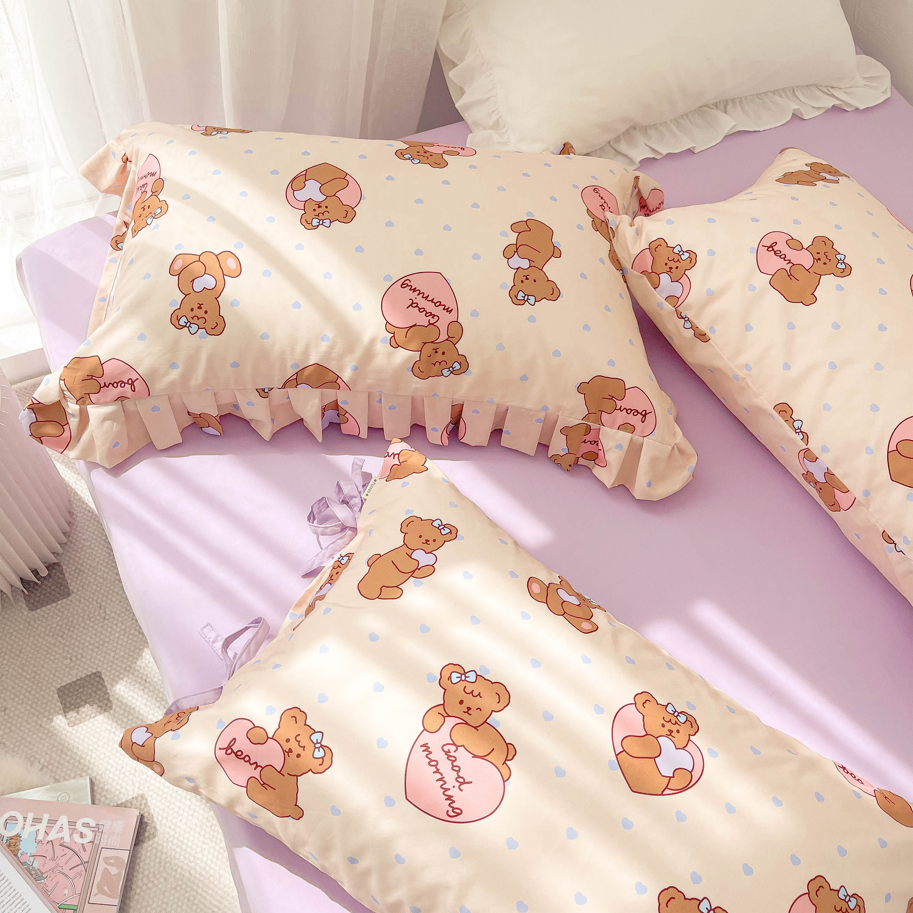 甜心枕套花花造梦纯棉