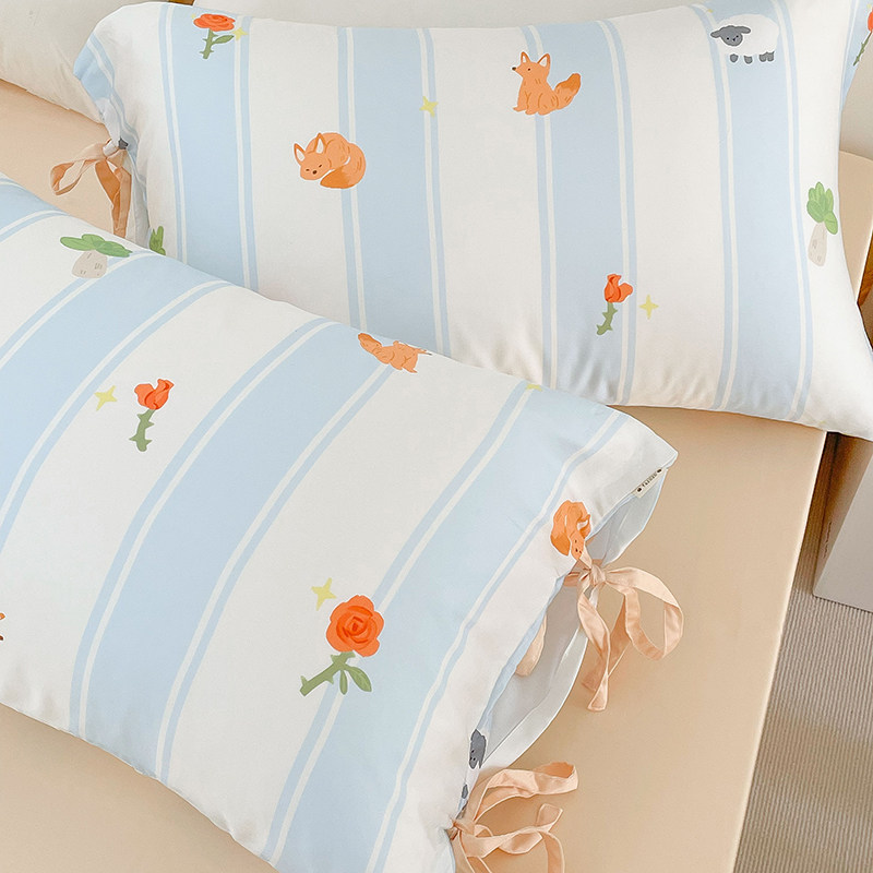 动物园游记 插画师可爱童话乐园凉感爽滑天丝枕套枕芯单双人,床上用品,枕套,淘宝优惠券,粉丝福利购,淘宝优惠卷