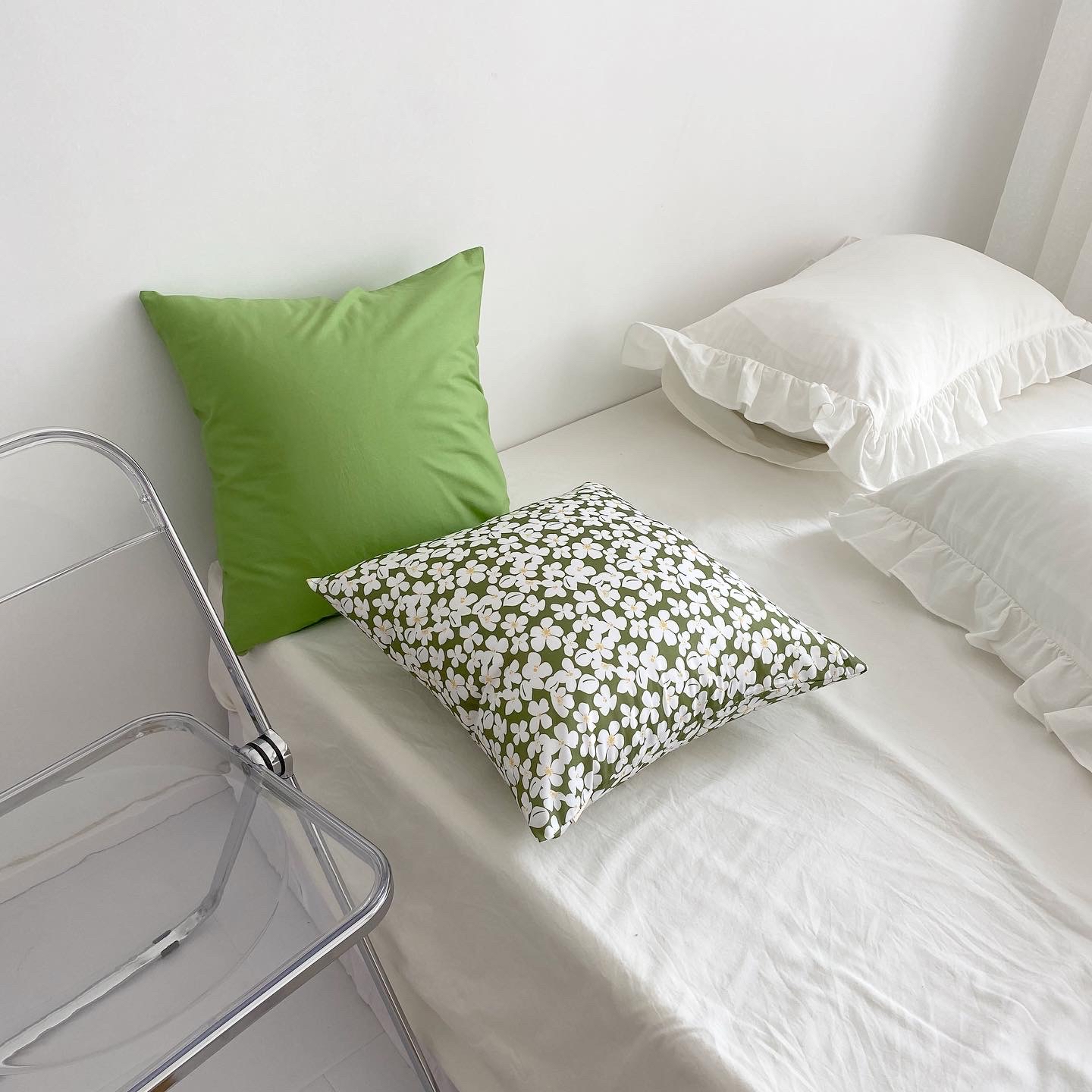 花花造梦日系全棉抱枕套