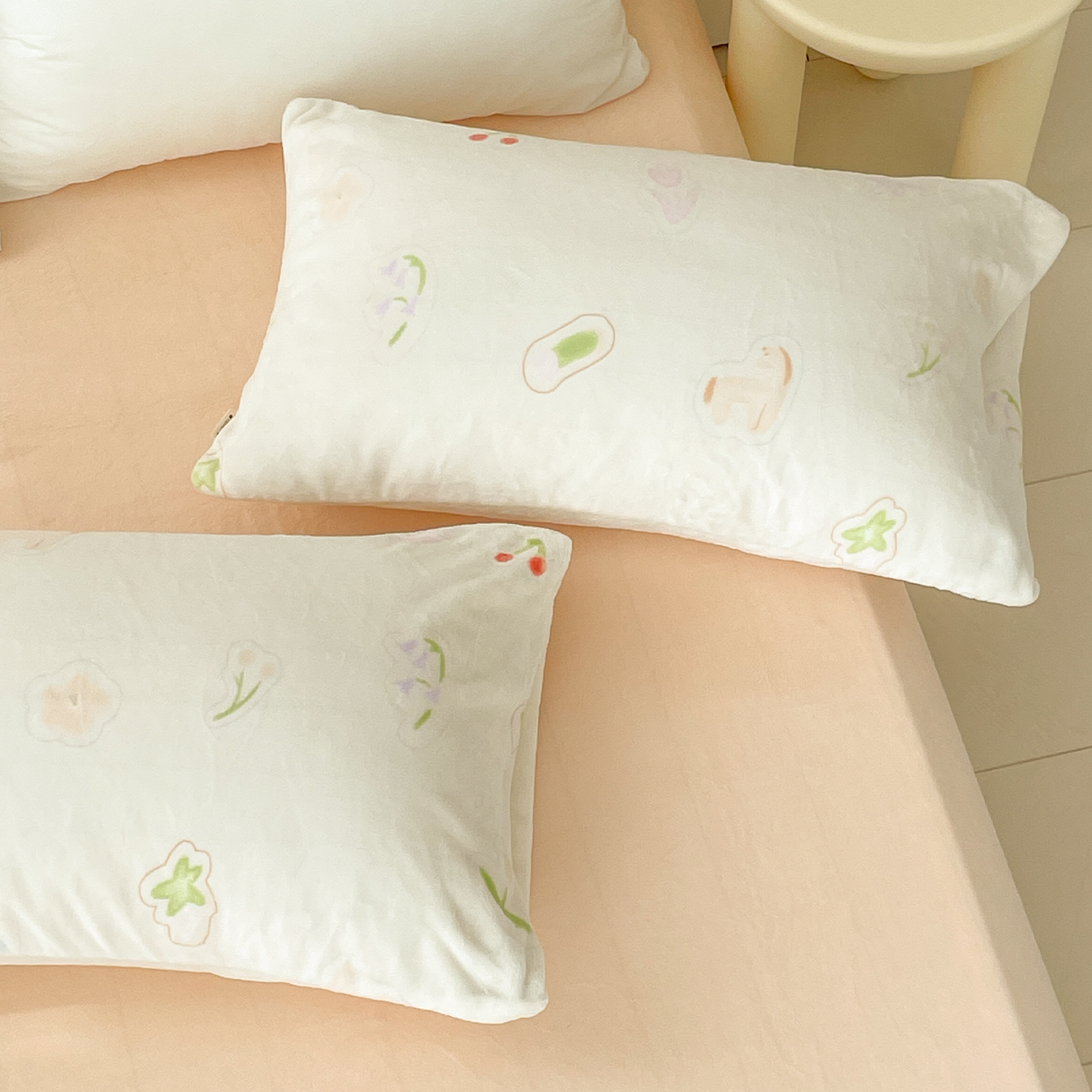 冬日小蛋糕 韩系ins风奶油绒枕套枕芯罩加厚保暖温柔奶油系单只装