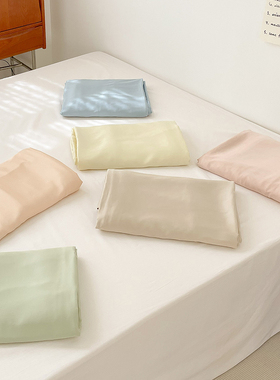 莫兰迪夏日 高级感百搭tencel天丝被套订做被罩丝滑纯色单件