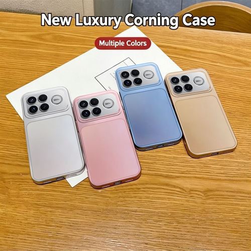 适用外贸小米17T 15TPRO POCO M8 F9PRO F8 14T康宁金属漆TPU手机壳M6PLUS X8 C55 C65 C61纯色软套批发