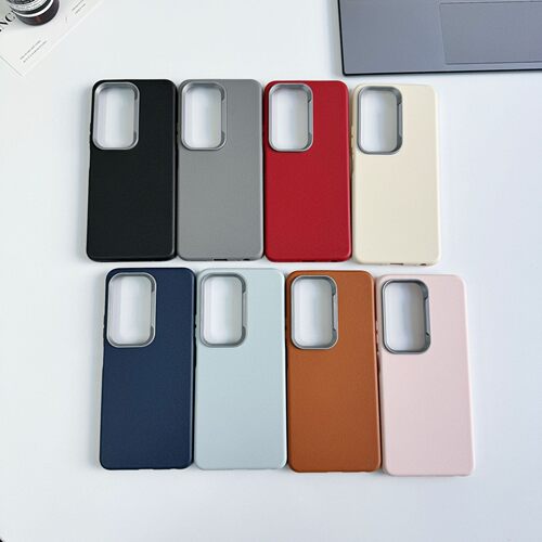 适用外贸三星Galaxy S25 Ultra S25PLUS S24FE S23 S22 S21 S20皮纹手机壳 三星Note20 Ultra TPU保护套批发