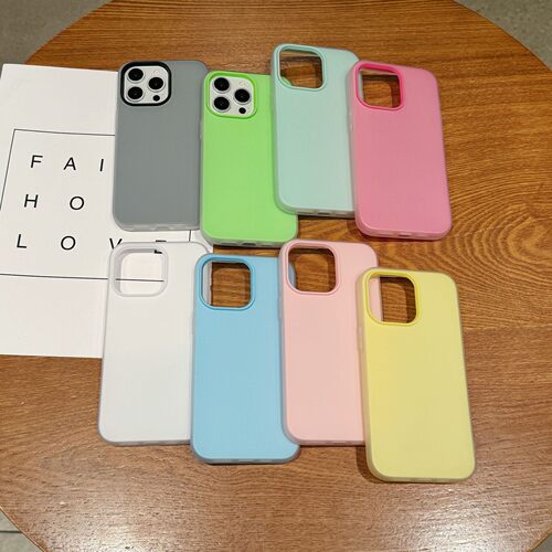 适用外贸OPPO A6C 4G A6X A6T A6国外版 果冻二合一手机壳 A60 A53 A52 A72 A92 A32 纯色保护套批发