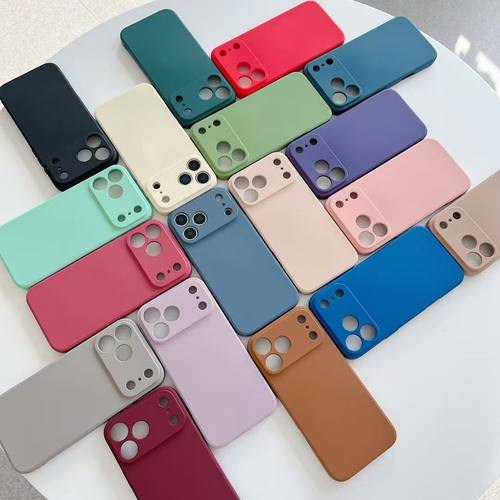 适用iPhone新款罗兰紫液态保护壳