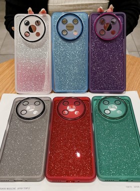 适用外贸荣耀400Smart Honor X5C X9D X8C X7D X6B闪粉护镜手机壳华为NOVA9 Magic7Lite Y91魅瞳壳潮牌保护套