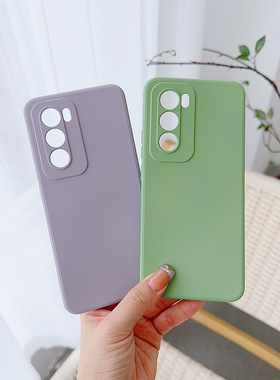 适用外贸OPPO Reno14F 13F 11F Reno14PRO F29液态软边全包壳A5PRO A80 A60 A79 A57 A16液态硅胶保护套批 发