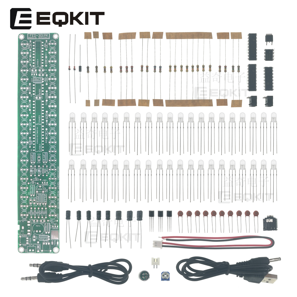 EQKIT电平指示套件峰值保持声控电平灯 diy音频频谱 LM3914散件