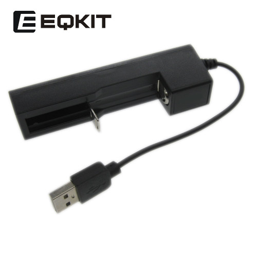 18650锂电池充电器 USB3.7v单槽单充4.2V手电筒头灯锂电池充电器
