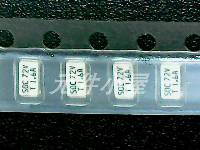 11CT8AR08B4 SOC 72V 8A 1206/3216白色陶瓷保险丝 3.2X1.6MM