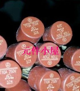 原装 WICKMANN 圆柱型保险丝  374 10A 250V   8*8MM 脚距5MM