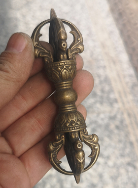 纯铜金刚杵密宗古玩杂项