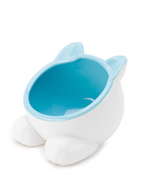 *博闯萌喵*美国vivipet猫碗陶瓷猫头水碗马卡龙食盆斜口防打翻