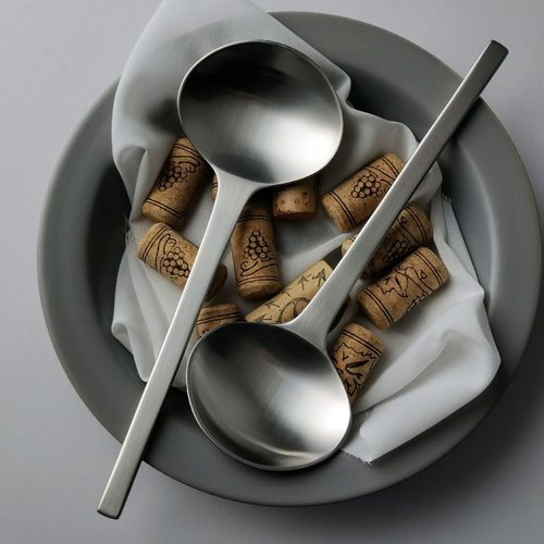 PURFIPERLI极简砂光分餐沙拉勺