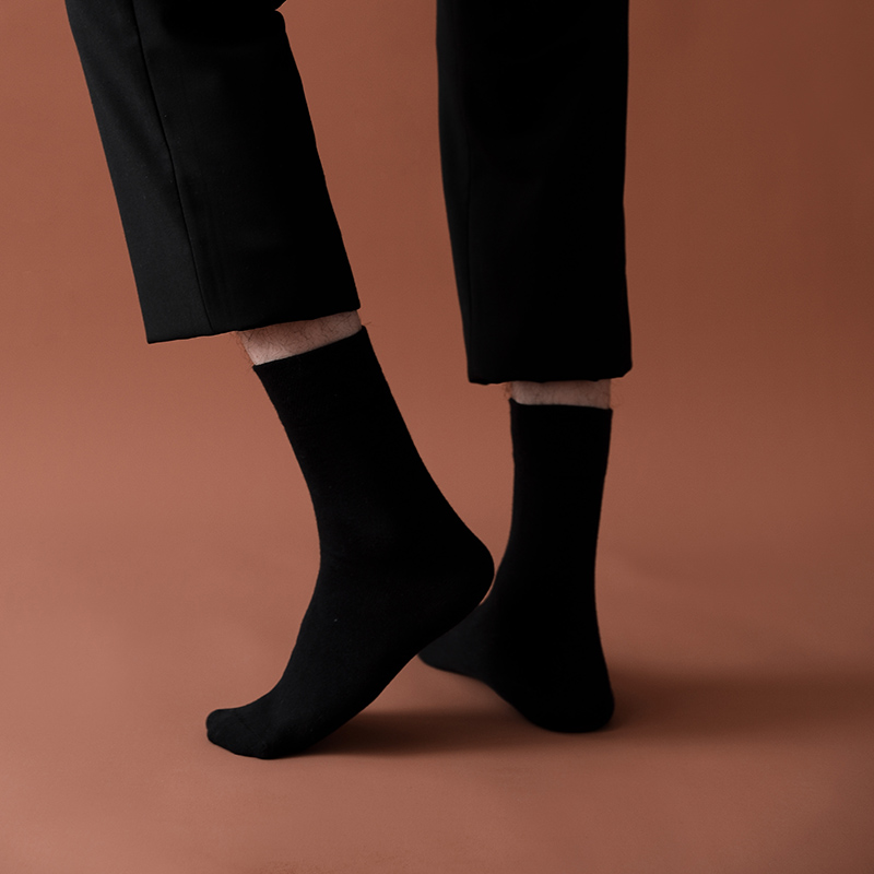 男士正装商务中筒袜子西装西裤