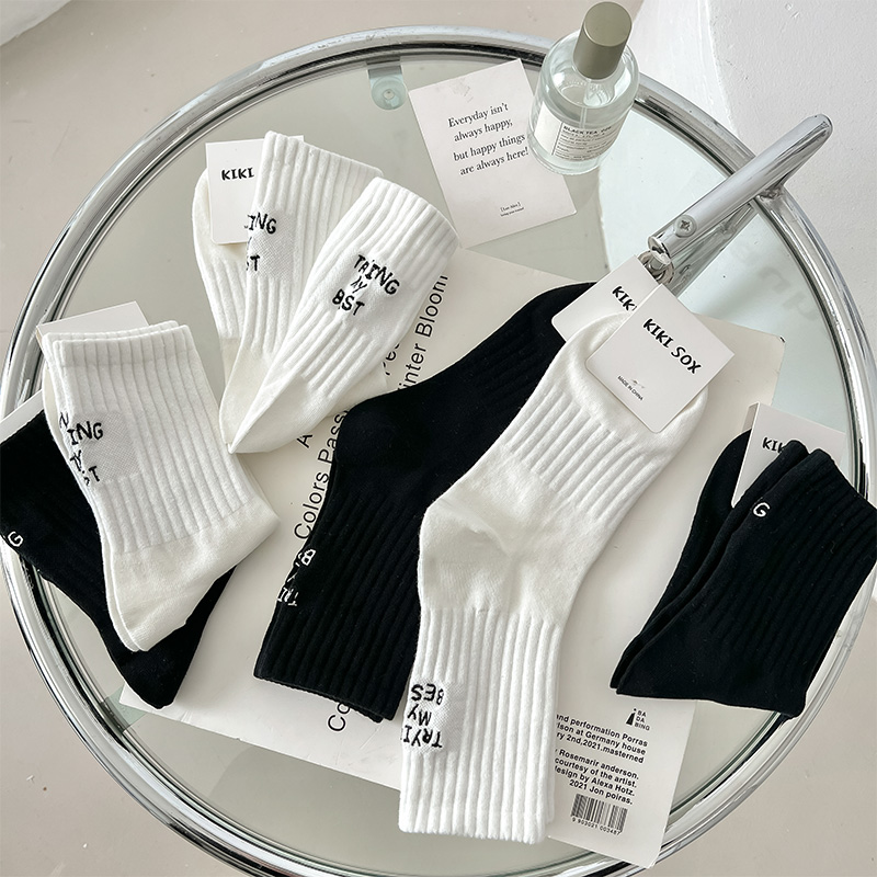 潮流中筒袜吸湿排汗..