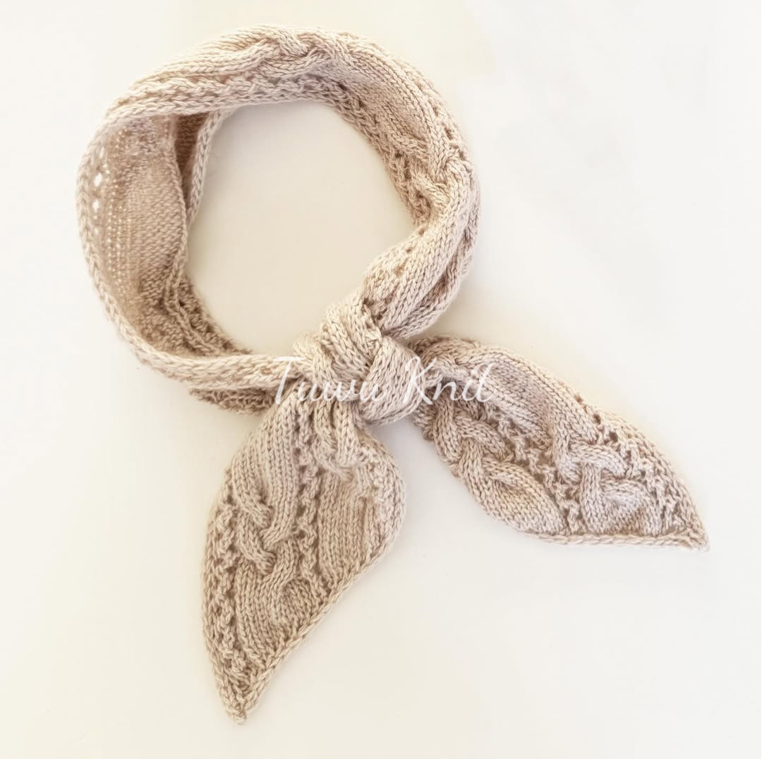 蕾丝辫子围巾编织中文图解文字说明