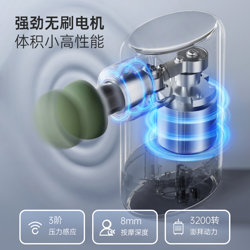 JOX MINI 3筋膜枪多功能迷你震动按摩枪放松肌肉非静音运动按摩器