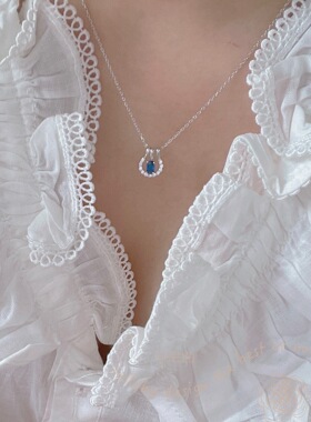 安眠辛西娅轻奢蓝宝石项链