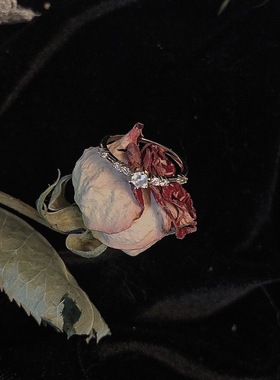 闪耀！7颗小碎钻复古戒指女日系纤细百搭叠戴ATOWN轻奢百搭尾戒