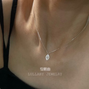 《荷鲁斯之眼》纯银不掉色马眼镶钻项链女小众轻奢高级感锁骨链女