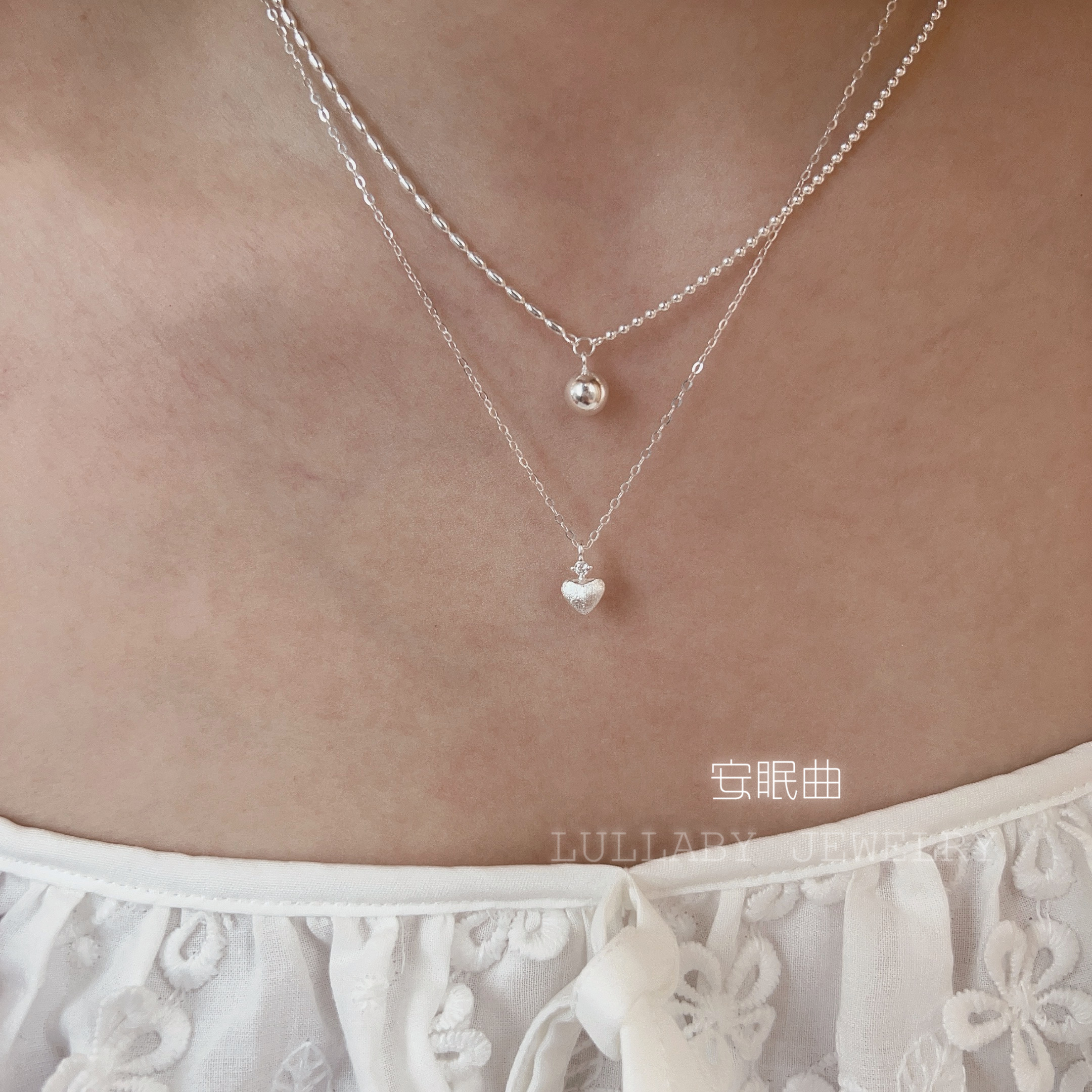 chill主义！s925纯银银珠项链