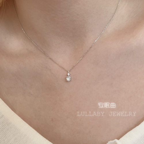 莫桑石项链！爆闪！鼻屎钻！