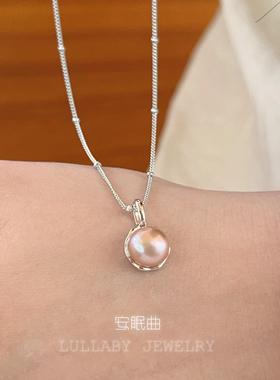 温柔～S925纯银天然淡水珍珠项链