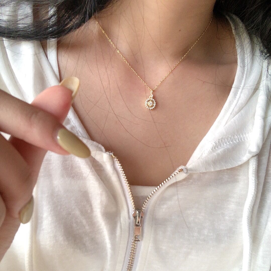 迷你神秘复古圆盘吊坠日系项链