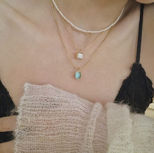 女个性简约项链不掉色百搭叠戴