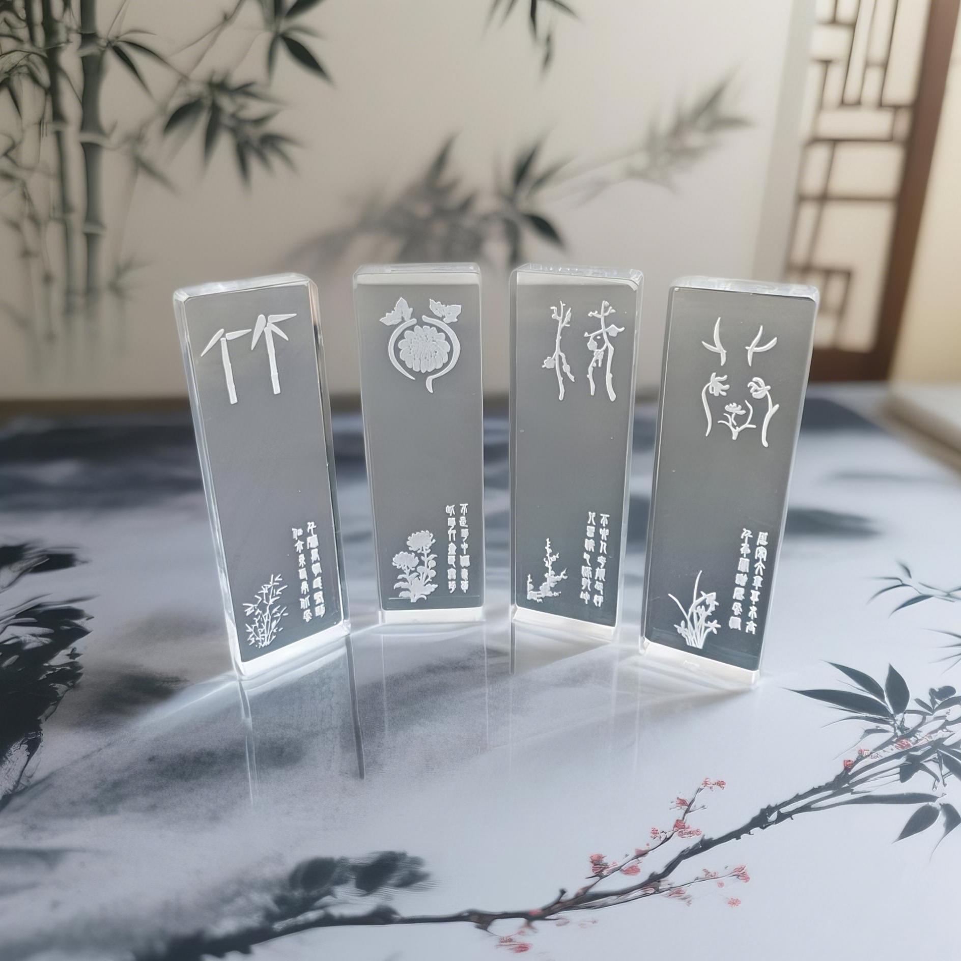 亚克力透明镇尺压条书法绘画纸镇
