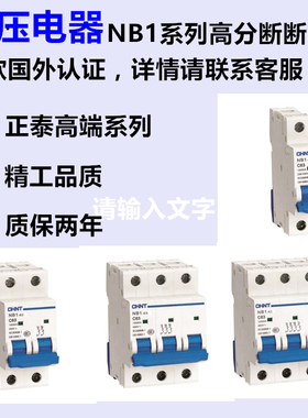 正泰空气开关小型断路器NB1-63 1P2P3P4P D6A16A4063A动力保护D型
