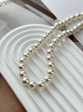法式珍珠项链锁骨链珍珠项链