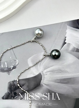 吊坠珍珠项链万能可掰扣吊坠女