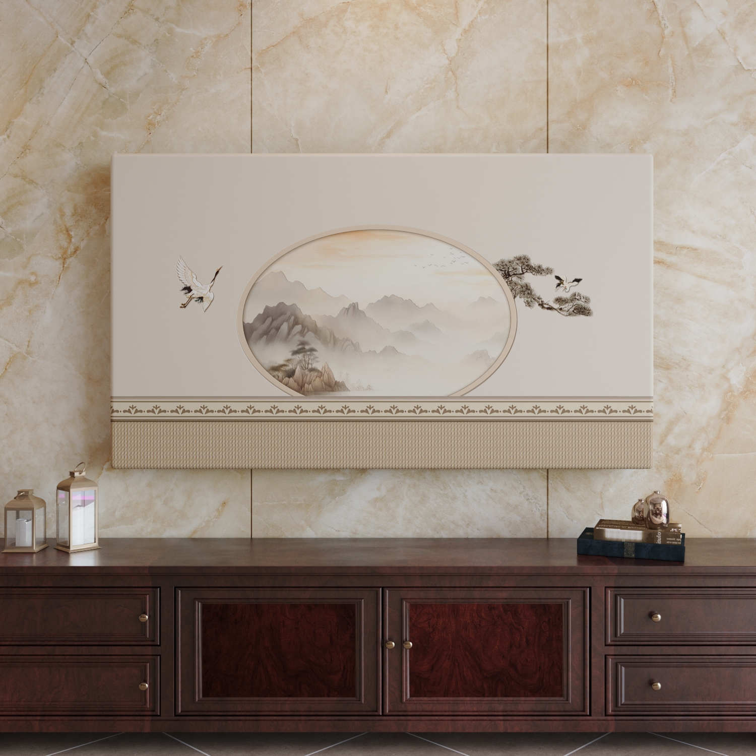 新款电视防尘罩壁挂式电视机盖布