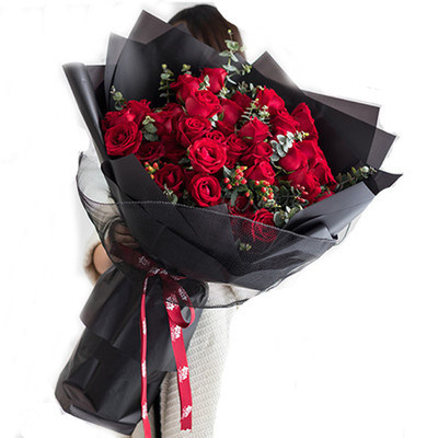 无锡江阴宜兴鲜花店同城速递配送女朋友老婆52支/66朵红玫瑰花束