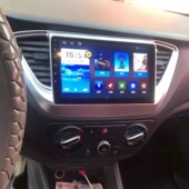 现代悦纳中控安卓大屏智能导航蓝牙360全景倒车影像记录仪一体机