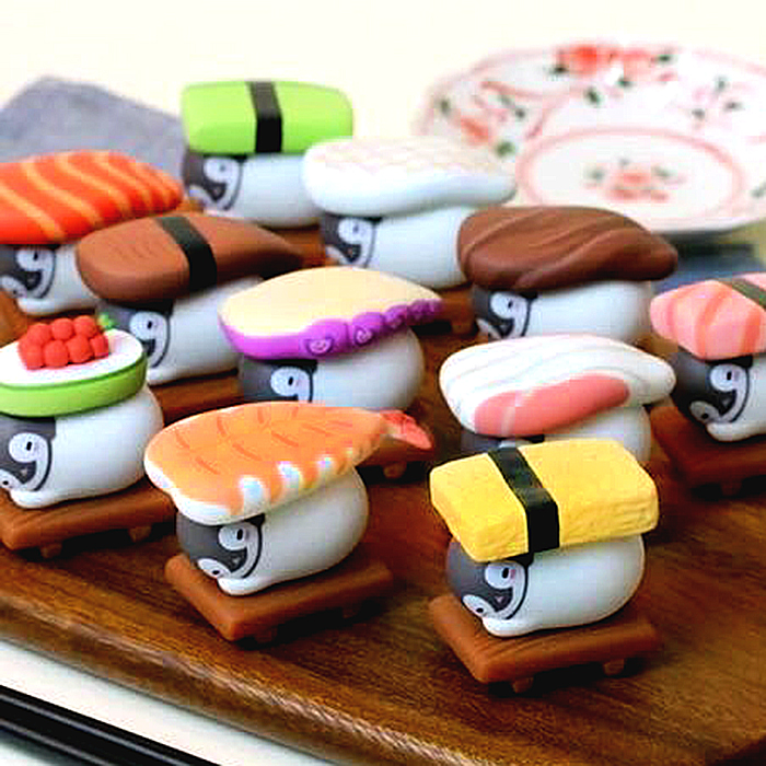 韩国 peperico 寿司企鹅盲盒公仔手办摆件 食玩模型 礼物