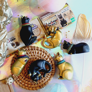 日本EPOCH扭蛋 埃及法老猫 埃及芭丝特猫女神 守护神摆件