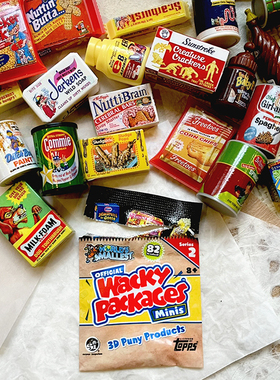 worlds smallest迷你玩具世界WackyPackages超市盲盒盲袋微缩食玩