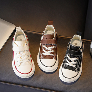 儿童帆布鞋2026春秋季新款女童鞋子低帮男童板鞋春款布鞋小孩单鞋
