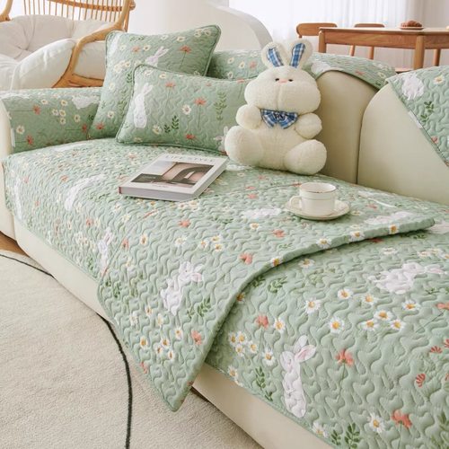 全棉沙发巾盖布套罩可爱简约清仓