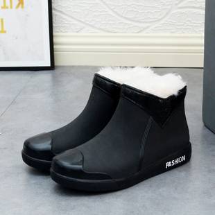 雨鞋女款短筒雨靴水鞋时尚雨鞋女冬款防冻水靴防滑厨房保暖鞋加厚