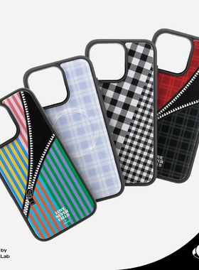 Jascent原创设计条纹简约小众格纹磁吸magsafe保护壳16ProiPhone16ProMax手机壳15Pro保护套