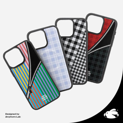 格纹磁吸Jascent原创手机壳