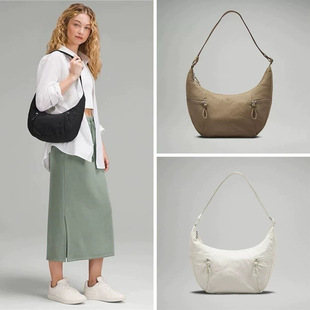 牛角包2026女士斜挎包6L13L大容量单肩月牙腋下包潮流斜挎包