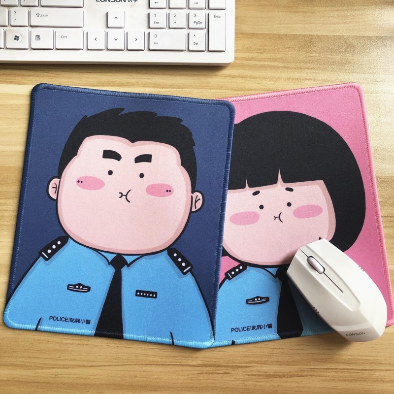 叱咤小警胖蜀黍鼠标垫耐脏可水洗